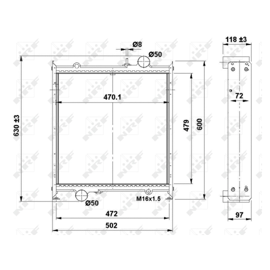 504366 - Radiator, engine cooling 