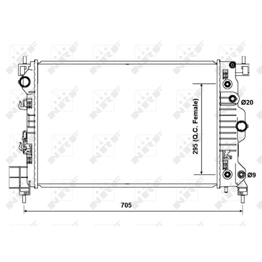 50476 - Radiaator, mootorijahutus 