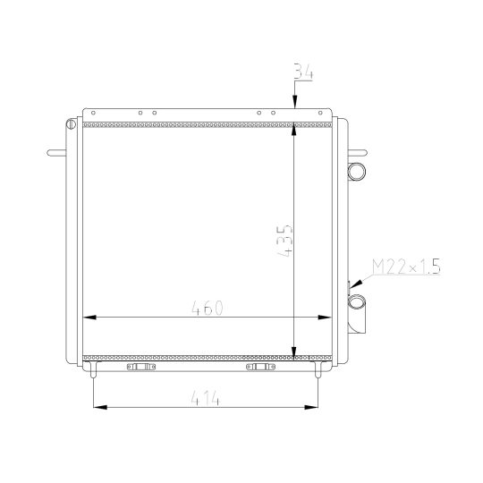 507359A - Radiator, engine cooling 