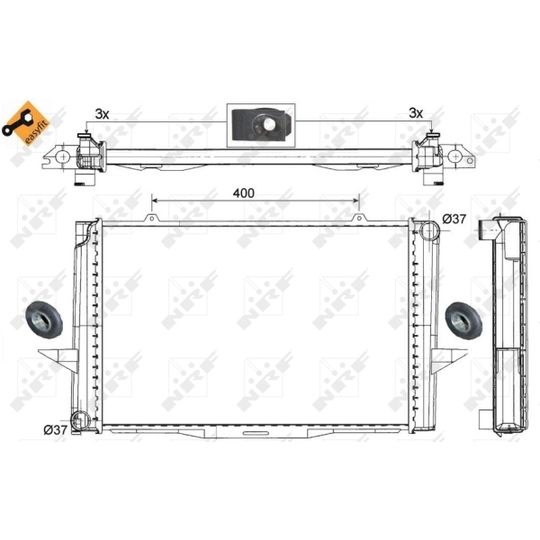 509509 - Radiaator, mootorijahutus 