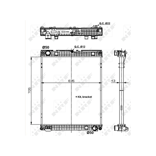 509872 - Radiator, engine cooling 