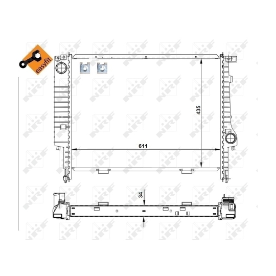 509625 - Radiator, engine cooling 