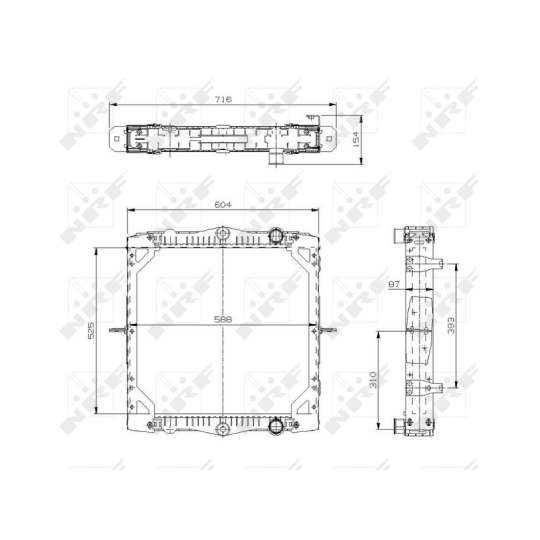 519569 - Radiator, engine cooling 