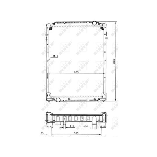 51598 - Radiator, engine cooling 