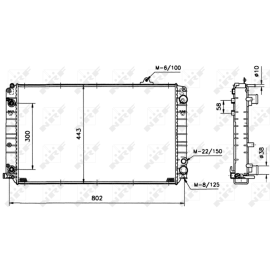 51587 - Radiator, engine cooling 