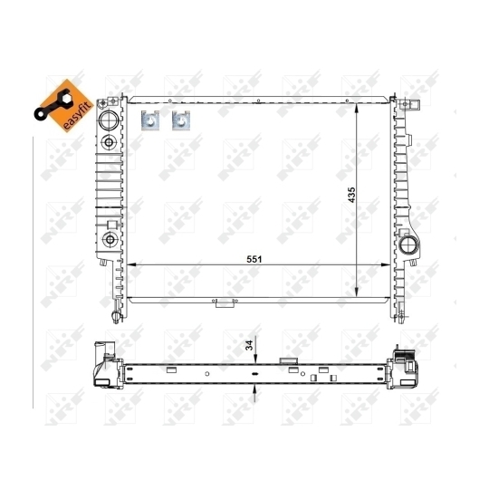 519558 - Radiator, engine cooling 