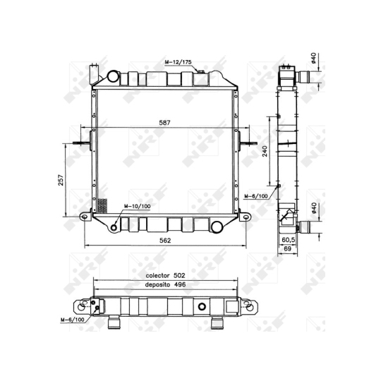 52124 - Radiator, engine cooling 