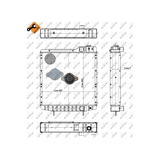 52130 - Radiator, engine cooling 