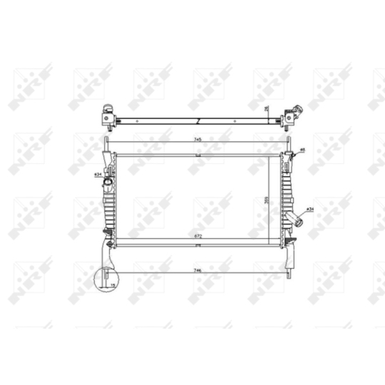 53742 - Radiator, engine cooling 