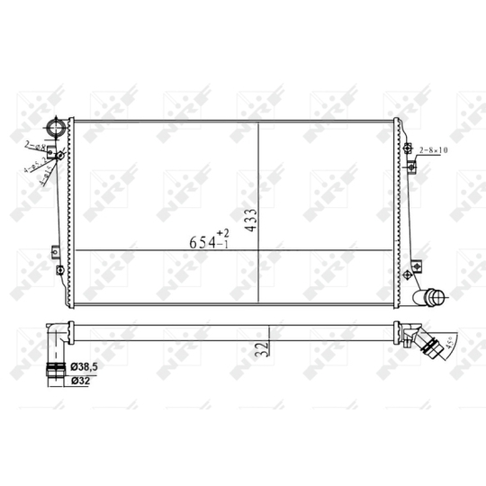 53814A - Radiator, engine cooling 