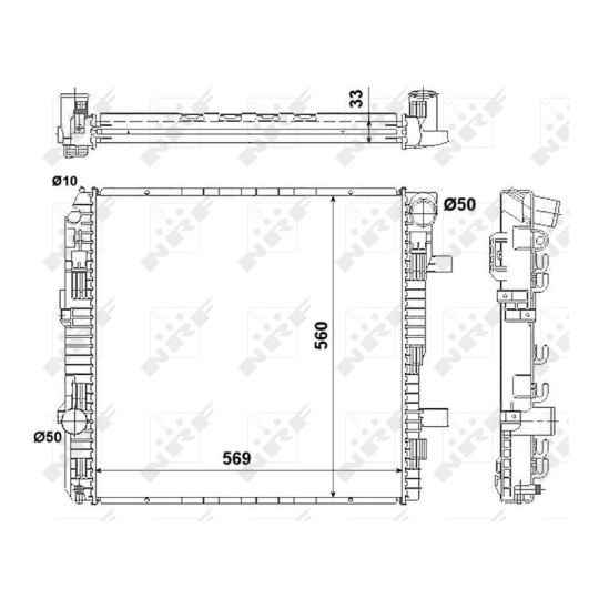 53893 - Radiator, engine cooling 