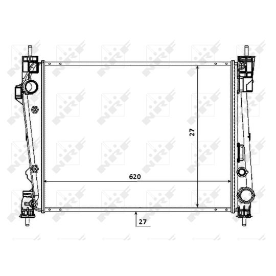 53933 - Radiator, engine cooling 