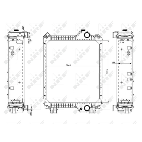 54081 - Radiaator, mootorijahutus 