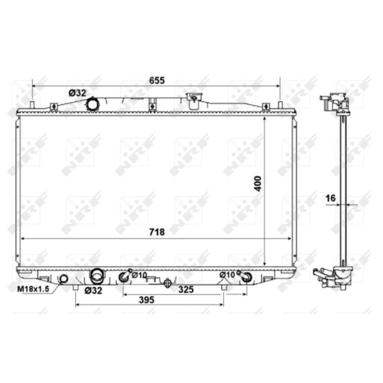 53970 - Radiaator, mootorijahutus 