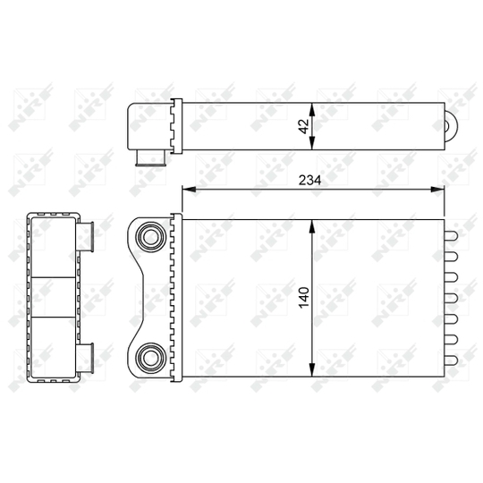 54252 - Heat Exchanger, interior heating 