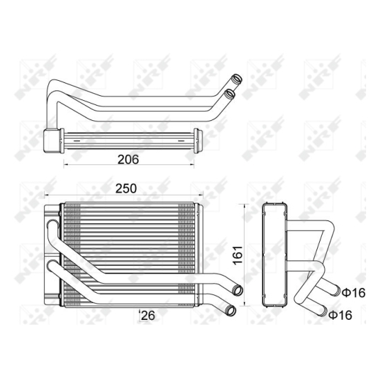 54313 - Heat Exchanger, interior heating 