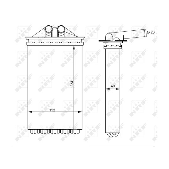 54331 - Heat Exchanger, interior heating 