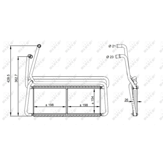 54348 - Heat Exchanger, interior heating 