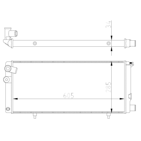 54628A - Radiaator, mootorijahutus 