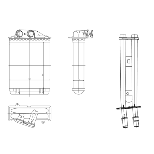 54415 - Heat Exchanger, interior heating 