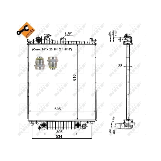 56032 - Radiator, engine cooling 