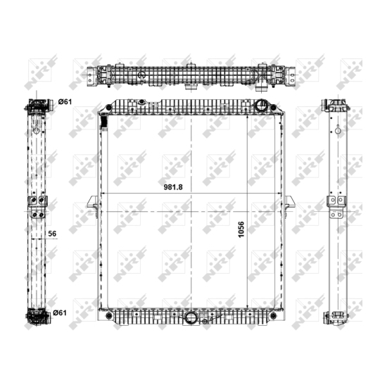 56069 - Radiaator, mootorijahutus 