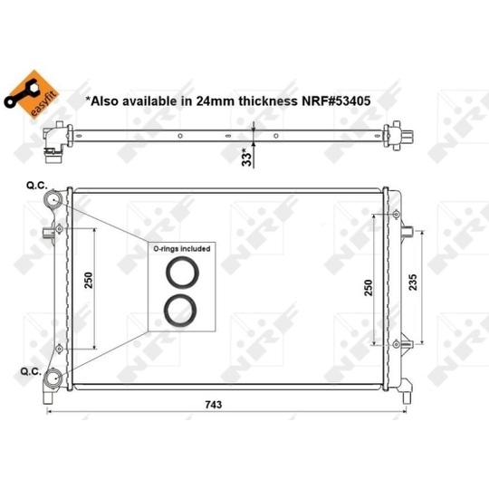 56153 - Radiator, engine cooling 