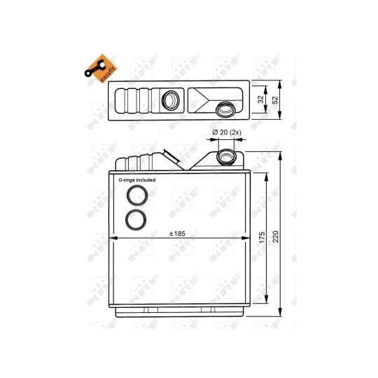 58146 - Heat Exchanger, interior heating 