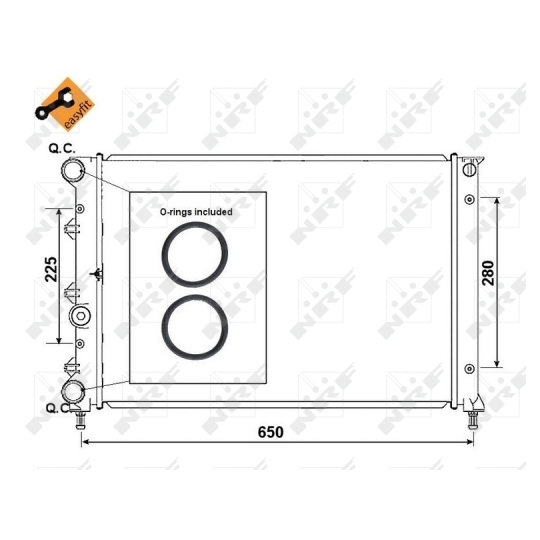 58305 - Radiaator, mootorijahutus 