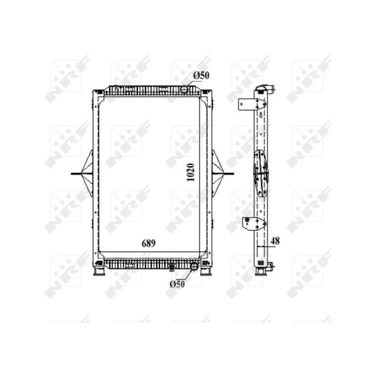 58402 - Radiator, engine cooling 