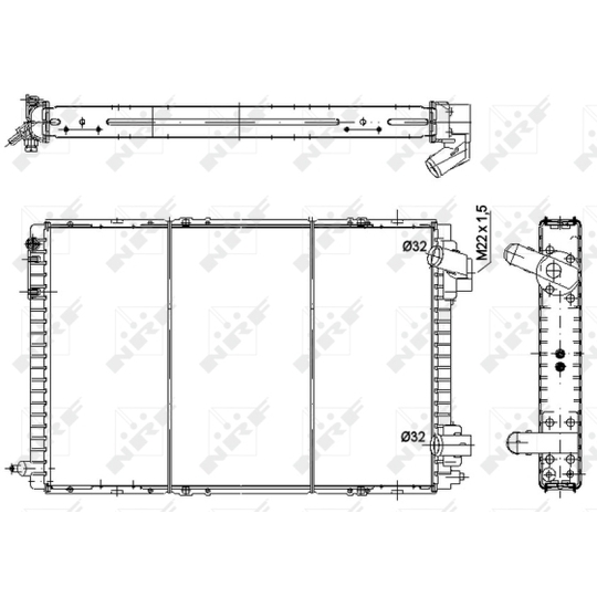 58941 - Radiaator, mootorijahutus 