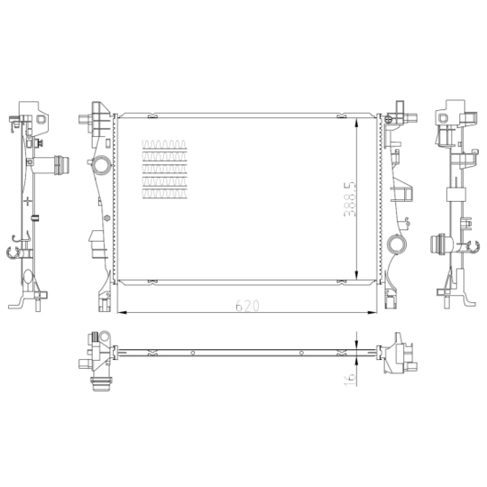 59286 - Radiaator, mootorijahutus 