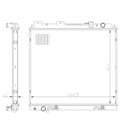 59231 - Radiator, engine cooling 