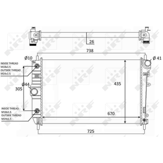 59129 - Radiator, engine cooling 