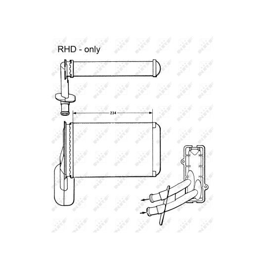 58623 - Heat Exchanger, interior heating 