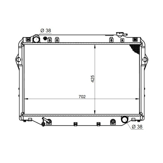 596712 - Radiaator, mootorijahutus 