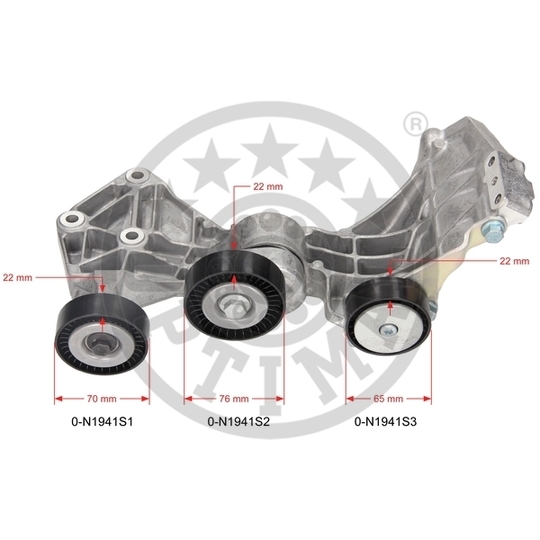 0-N1941 - Belt Tensioner, v-ribbed belt 