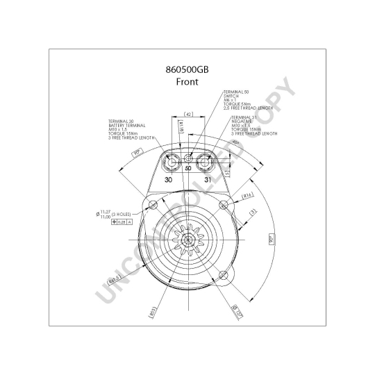 860500GB - Startmotor 