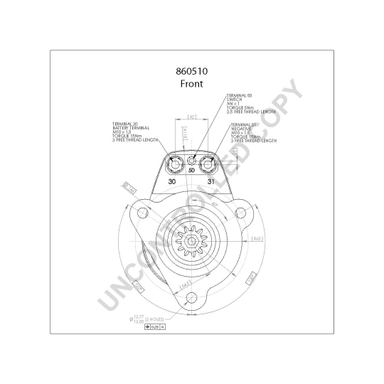 860510GB - Startmotor 