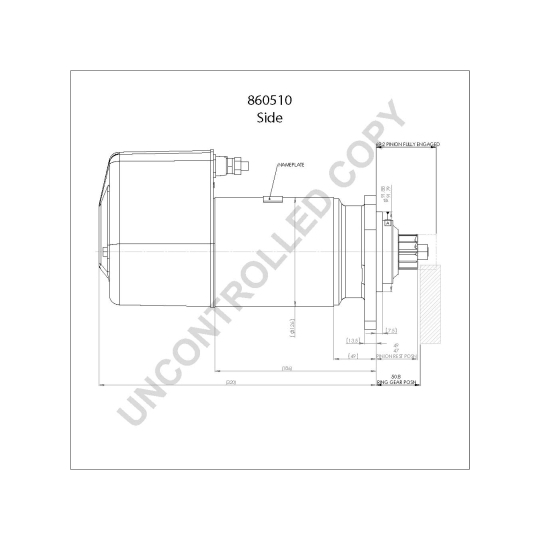 860510GB - Startmotor 