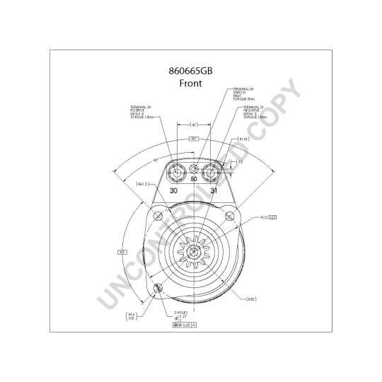 860665GB - Startmotor 