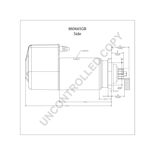 860665GB - Startmotor 