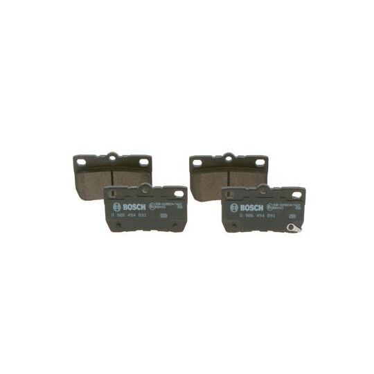 0 986 494 891 - Brake Pad Set, disc brake 