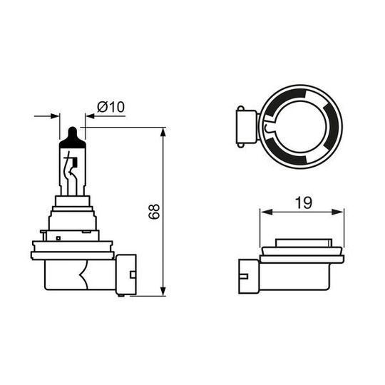 1 987 302 089 - Bulb, fog light 