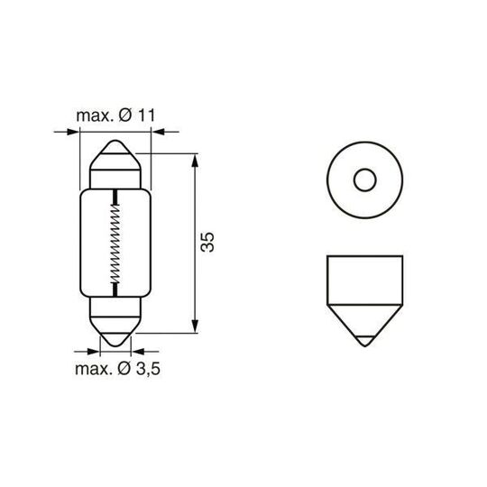 1 987 302 810 - Bulb, licence plate light 