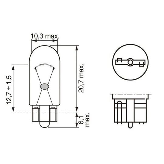 1 987 302 818 - Bulb, tail light 