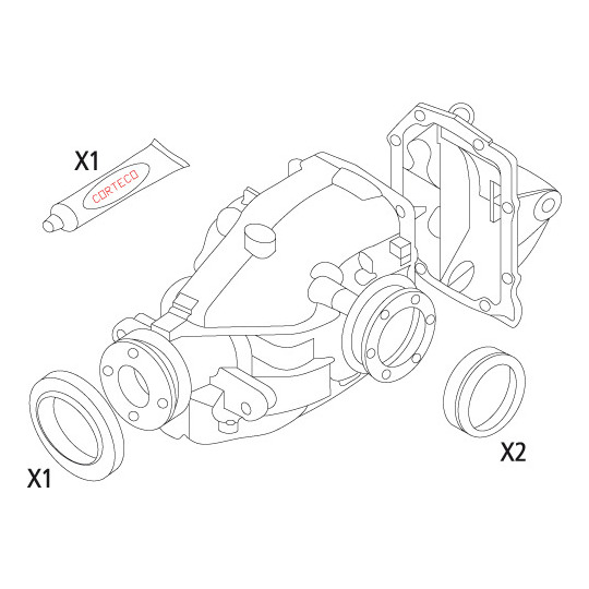 19535823 - Packningssats, differential 