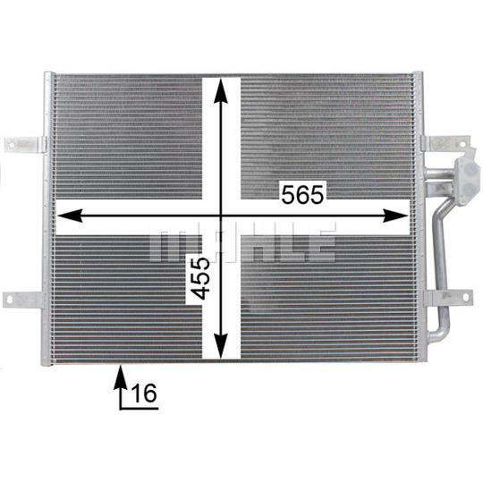 AC 25 000P - Condenser, air conditioning 