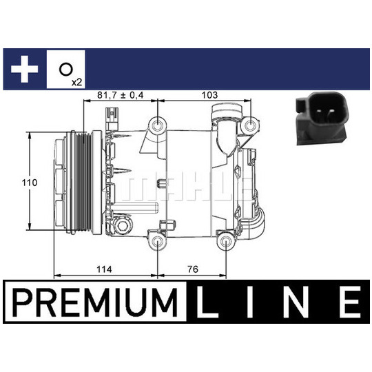 ACP 866 000P - Compressor, air conditioning 