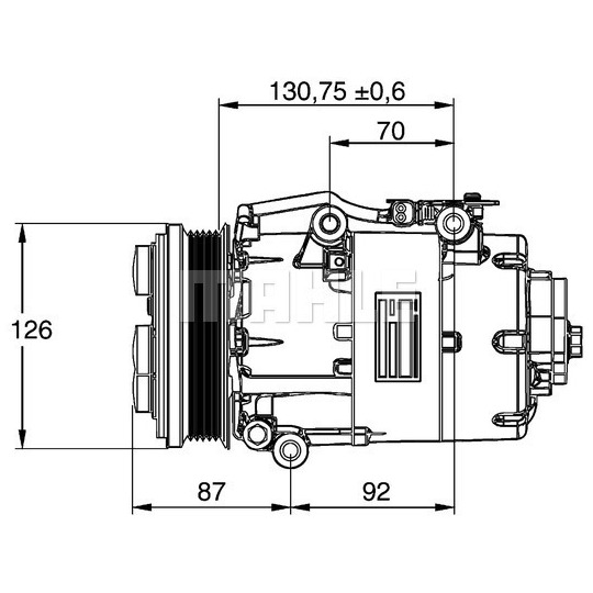 ACP 861 000P - Kompressori, ilmastointilaite 